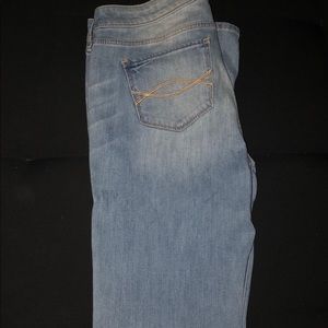 Straight light wash jean
